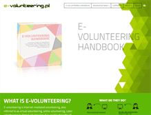 Tablet Screenshot of e-volunteering.eu